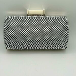 Y2K Jessica McClintock metal mesh and lucite cross-body evening bag